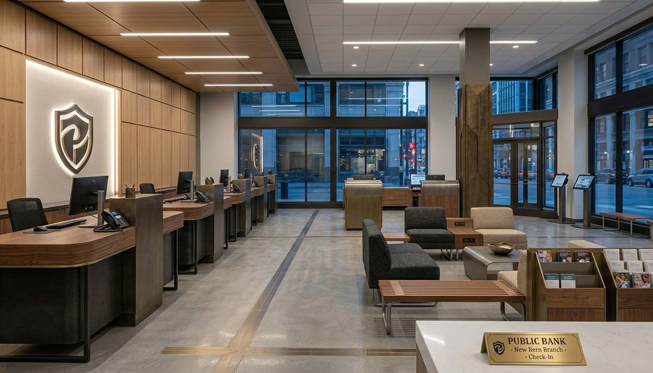 banking-pp Custom bank branch fixtures built for security, compliance, and customer experience. Teller pods, service counters, offices & more.